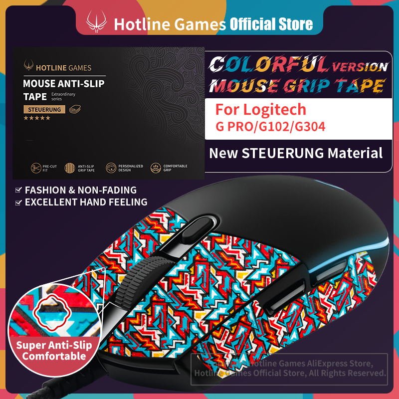 Logitech Mouse G203 - ゲーム用マウス付き滑り止めテープ,ゲーム用,マルチラインゲーム用,1パック,gpro g203 g305 g102 g304,準備が簡単