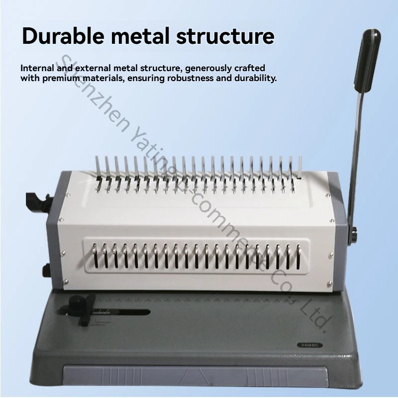 21穴コーム綴じ機、単一穴あけ、25枚対応、フルカッター式綴 - Binding Machine Comb のレビューと価格