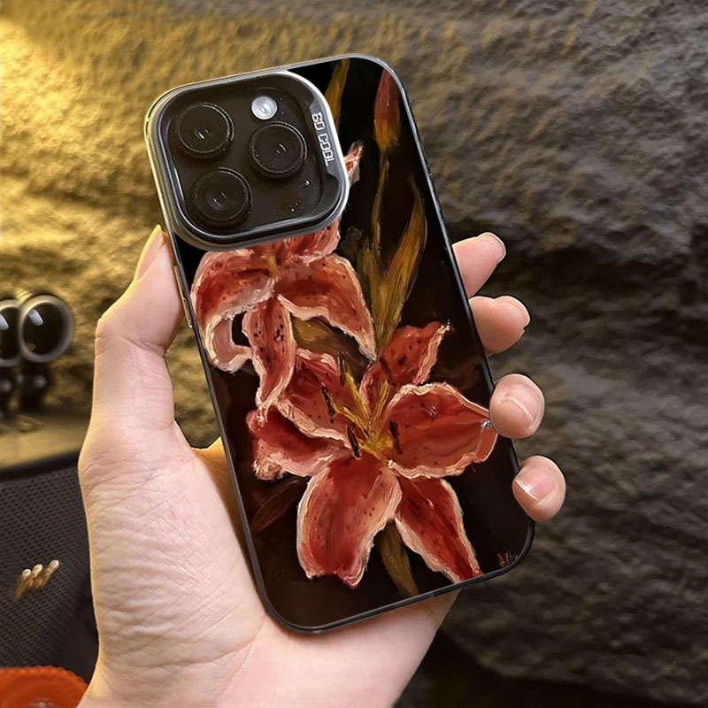油絵ユリの花レトロ柄スマホケース Xiaomi 14T/Xi - Receipt Printer Thermal のレビューと価格