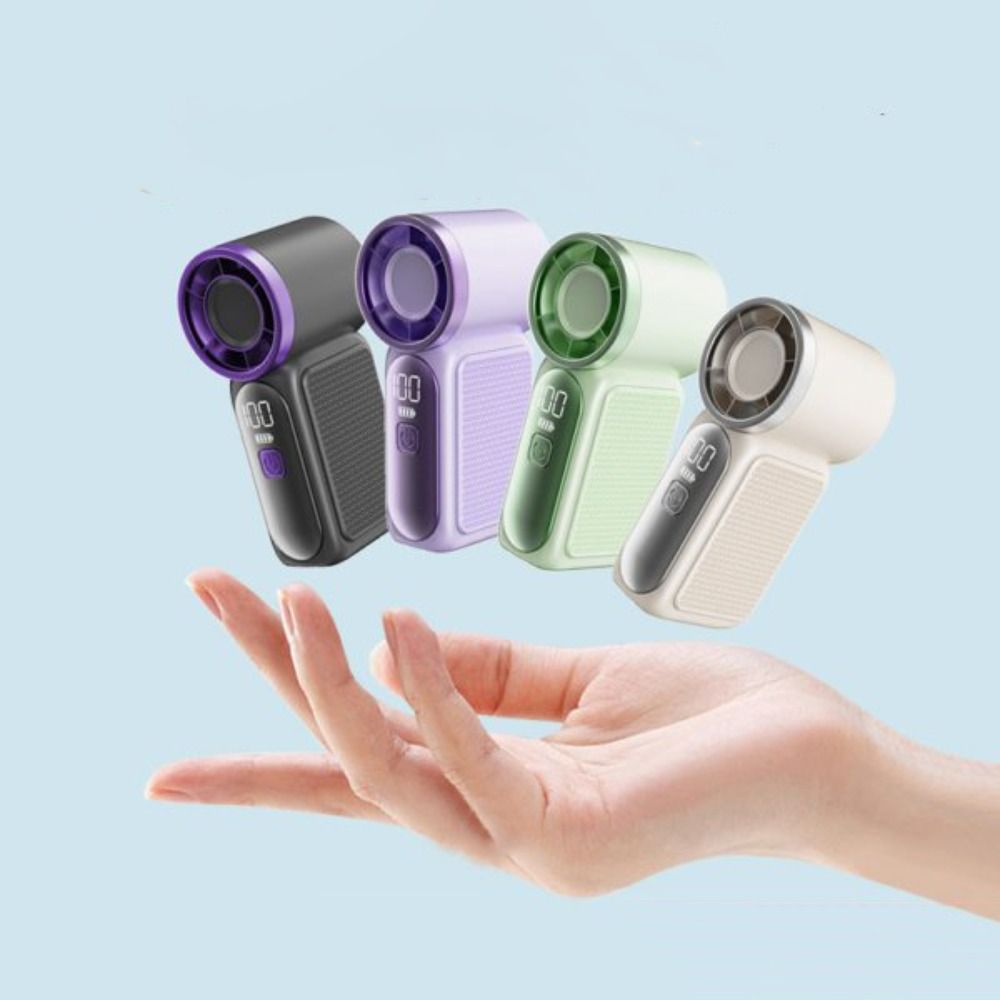 冷却機能付き、6段階風量調整、小型ポータブルファン、LEDデ - Office Tech Gear のレビューと価格
