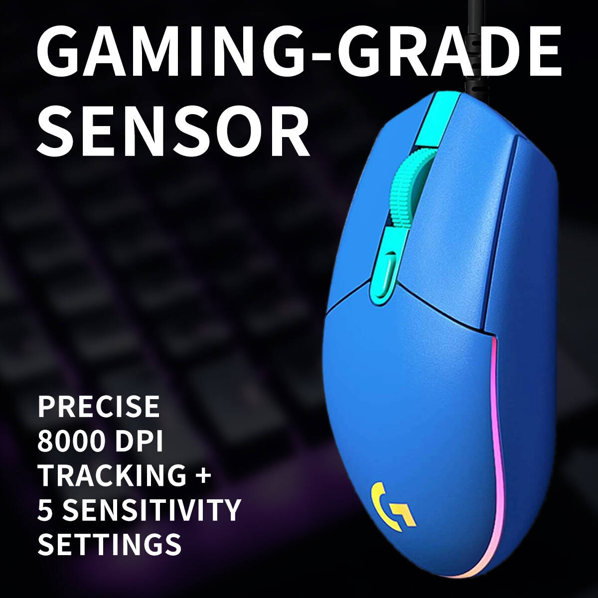 ロジクール G203 有線ゲーミングマウス 明るいRGB発光 - Logitech Mouse G203 のレビューと価格